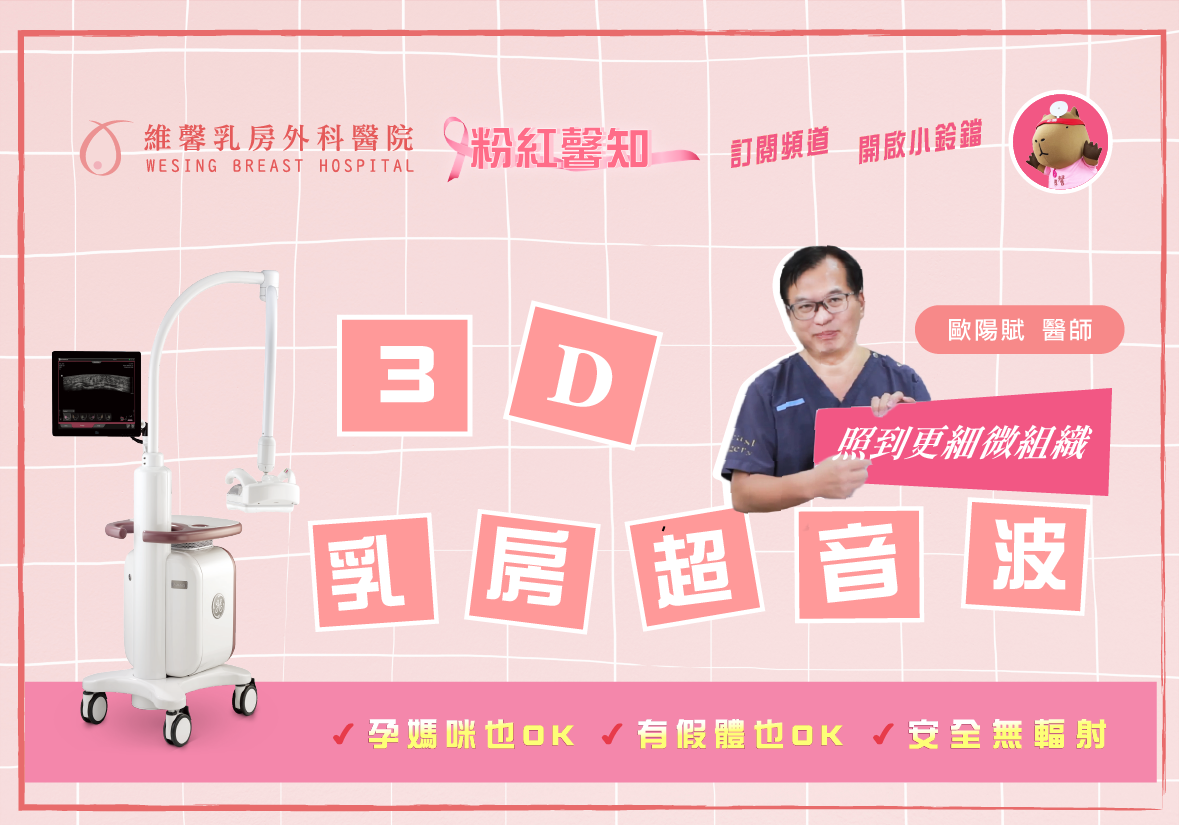 【3D乳房超音波與3D乳房攝影完整解析】